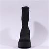 Marco Moreo Liege Stud Heel Wedge - Black Stretch